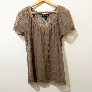 INC lace tank Large